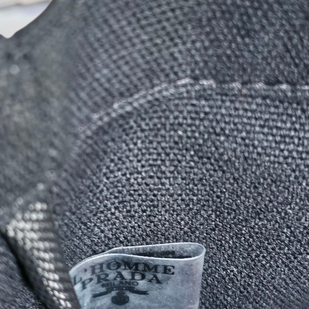 Prada Black Canvas Tote Bag - Picture 5 of 7